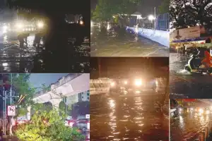 Thunderstorms and strong winds hit Hyderabad
