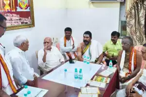 Top Officials Visit Sri Bala Brahmeswara Swamy Temple to Review Development and Devotee Facilities