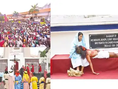 Worshippers observe Good Friday with prayer and devotion