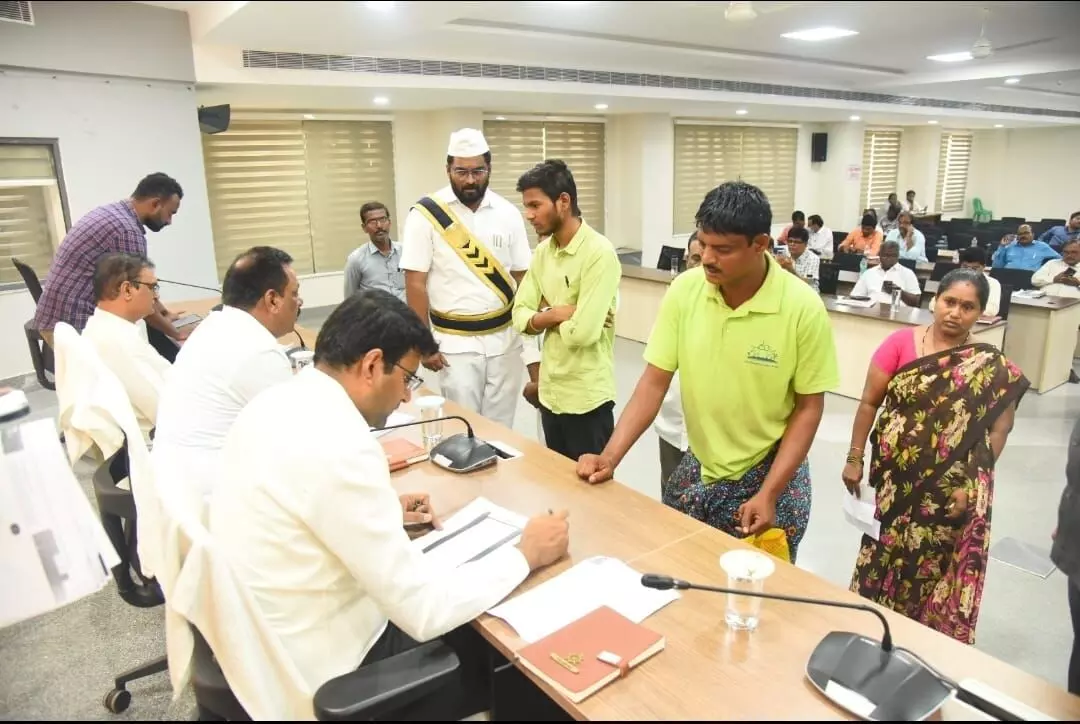 53 Complaints Received at Prajavani, Collector Santosh Urges Quick Action