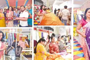 Anitha Gehlot Opens National Silk Expo 2025 in Srinagar Colony