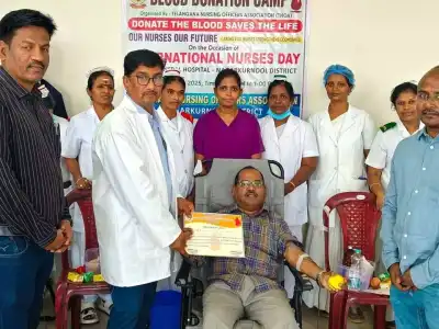 Blood Donation Camp Held for International Nurses Day