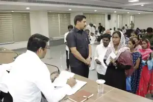 Collector B.M. Santosh Orders Quick Action on 75 Complaints from Prajavani Program