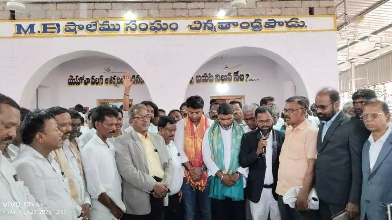 Dr. SA Sampath Kumar Honored at Church’s 30th Anniversary in Chinna Tandrapadu