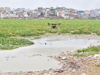 GHMC uses drones to control mosquitoes in the city