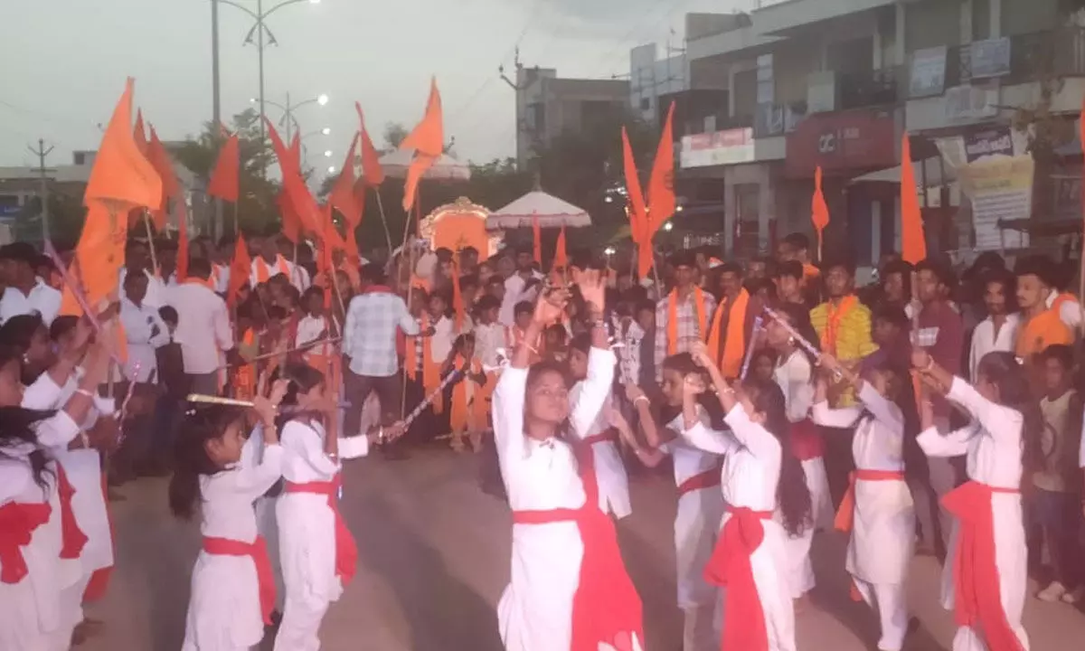 Hanuman Rally Brings Devotion and Unity to Aiza, Jogulamba Gadwal