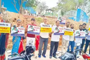 HYDRA continues drive: Illegal buildings demolished in Hydernagar and Puppalaguda