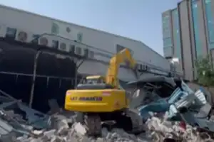 Hydra Removes Illegal Buildings in Gachibowli, Hyderabad