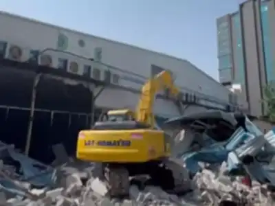 Hydra Removes Illegal Buildings in Gachibowli, Hyderabad