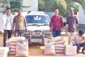Illegal liquor-making materials seized in Nagarkurnool