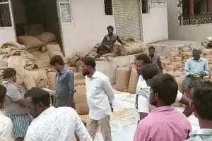 Illegal Sale of Andhra Pradesh Paddy Uncovered at Bainapalle; Farmers Protest