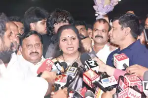 Kavitha says KCR is like a god among bad people