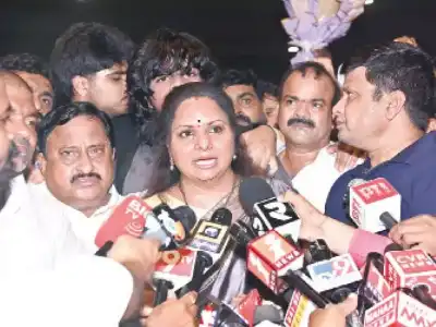 Kavitha says KCR is like a god among bad people