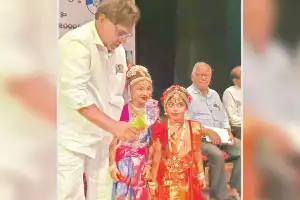 Local girl’s Kuchipudi dance performance draws big crowd