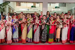 Miss World Caribbean Contestants Visit Yadadri Temple for Spiritual Experience