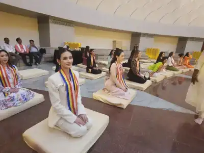 Miss World Contestants Visit Buddhavanam Before Buddha Purnima