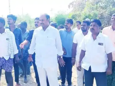 MLA Bandla Krishna Mohan Reddy Asks Railway Officials to Build Road for Farmers in Jampalli