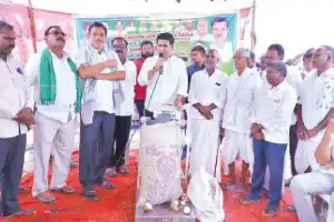 MLA Rajesh opens new rice buying center