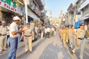 Police carry out practice drill at Charminar