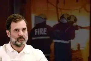 Rahul Gandhi shocked by fire at Gulzar House in Hyderabad