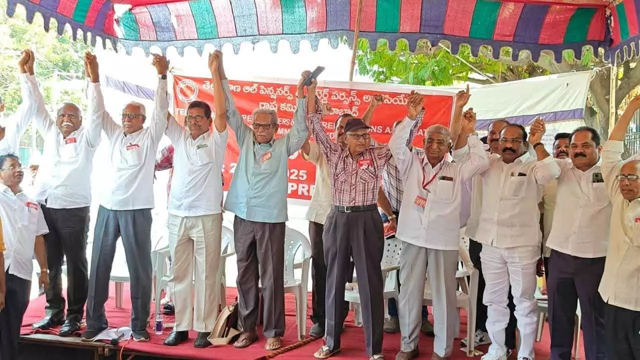 Retired workers ask for unpaid money to be paid now