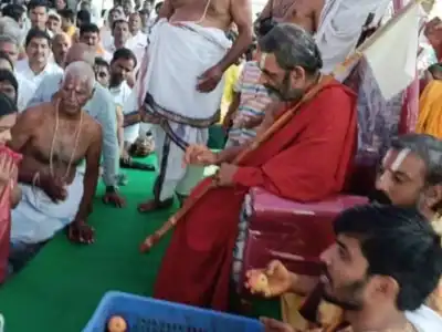 Sarithamma Attends Opening of Sri Ramalingeshwara Swamy Temple in Kondapalli