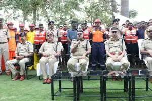 State Police Chief watches disaster response drill by TGSP team