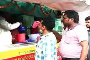 Summer water stands set up across town