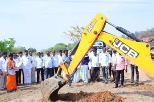 Work Begins on Water Tank to Solve Drinking Water Problems in Gattu Mandal Villages