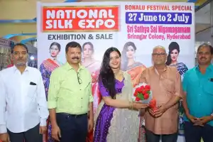 Actress Vaanya Aggarwal Opens National Silk Expo in Sri Nagar Colony