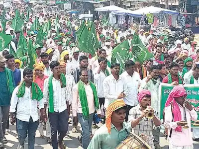 Adivasis protest Tiger Zone