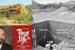 Are Tamil speakers originally from the Andhra-Karnataka border?