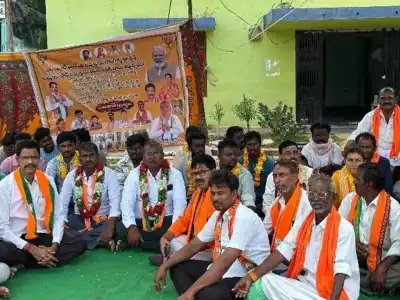 BJP Protests in Alampur Over Road and Flood Issues