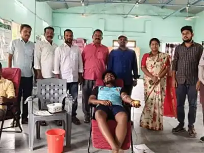 Blood Donation Camp Held for World Blood Donor Day in Dharur Mandal