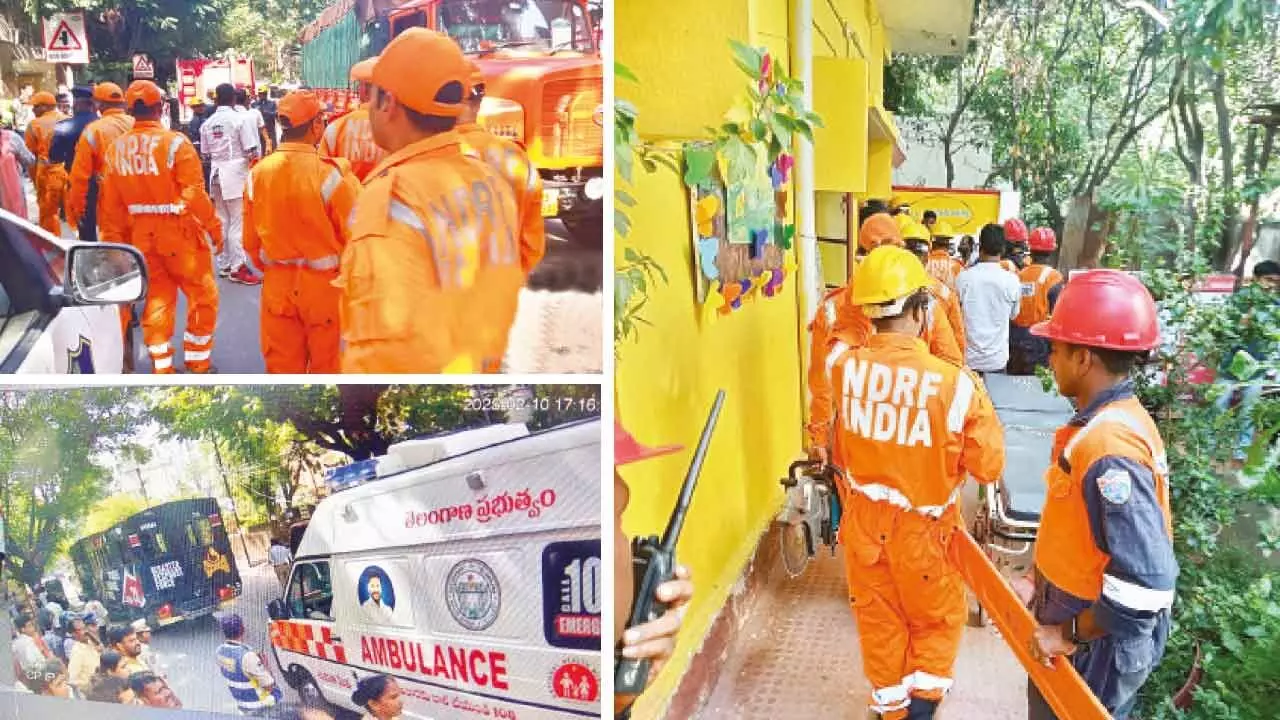 Disaster preparedness practice conducted in Hyderabad