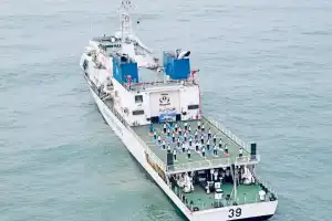 Indian Navy Joins YogaAndhra with Over 11,000 Participants
