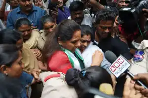 Kavitha arrested at protest over bus pass price increase