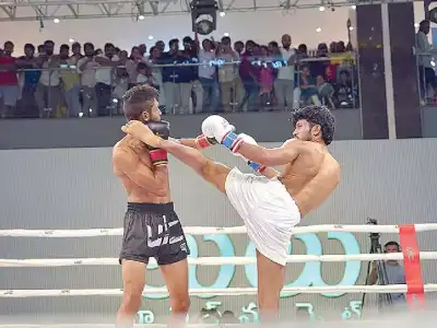 Kickboxing events take place
