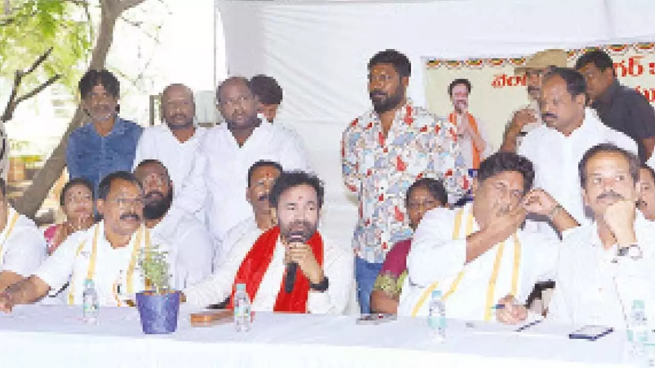 Kishan Reddy accuses TG government of civic failures