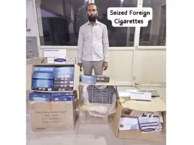 Person arrested for selling foreign cigarettes; stocks worth Rs 7 lakh seized in city