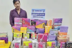 Police arrest man, seize 670 e-cigarettes worth Rs 21 lakh