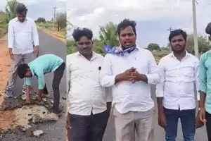 Poor Road in Gadwal Leads to Corruption Claims, Youth Group Calls for Action