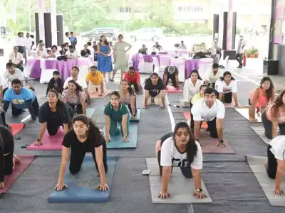 TCEI and TEFA Host Yoga, Zumba, and Health Camp at HITEX for International Yoga Day 2025