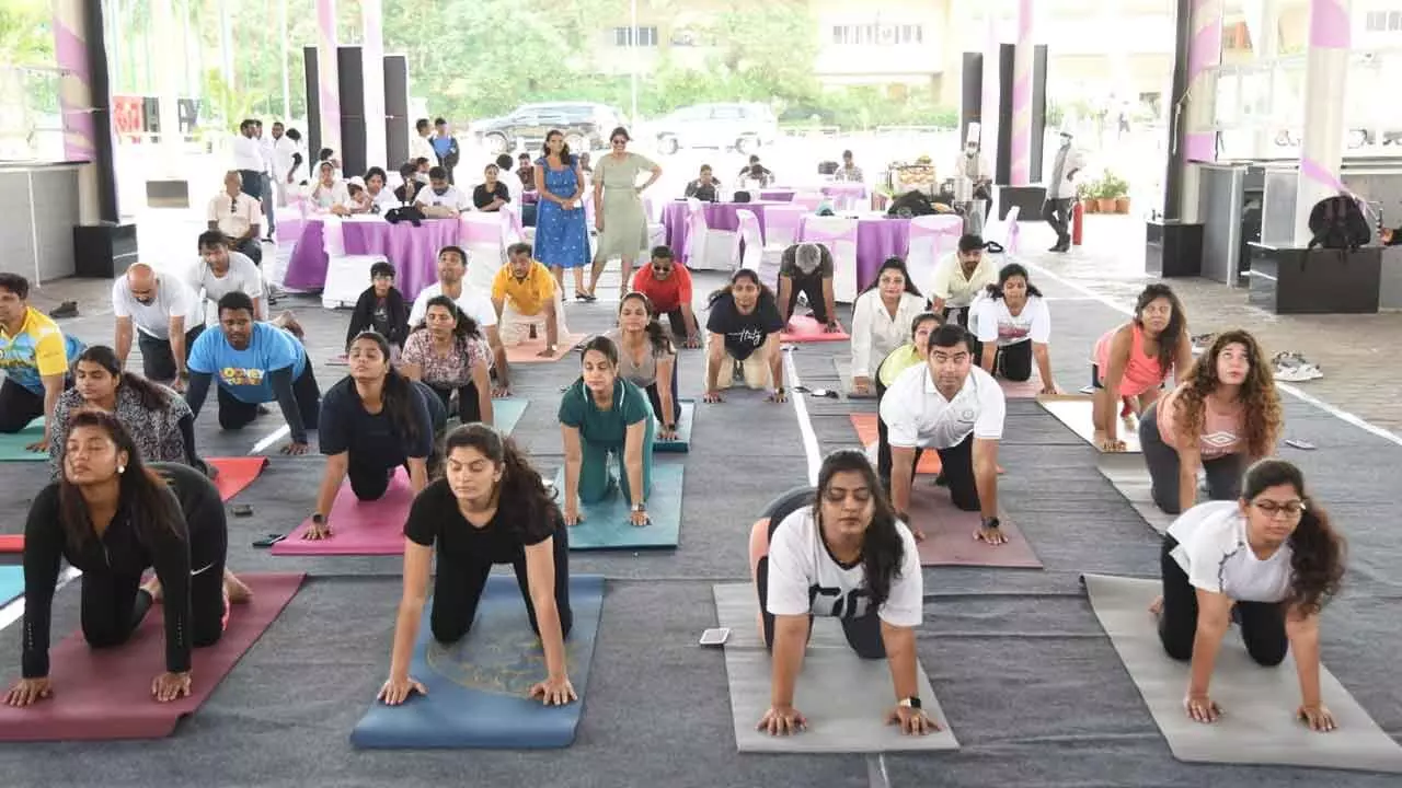 TCEI and TEFA Host Yoga, Zumba, and Health Camp at HITEX for International Yoga Day 2025