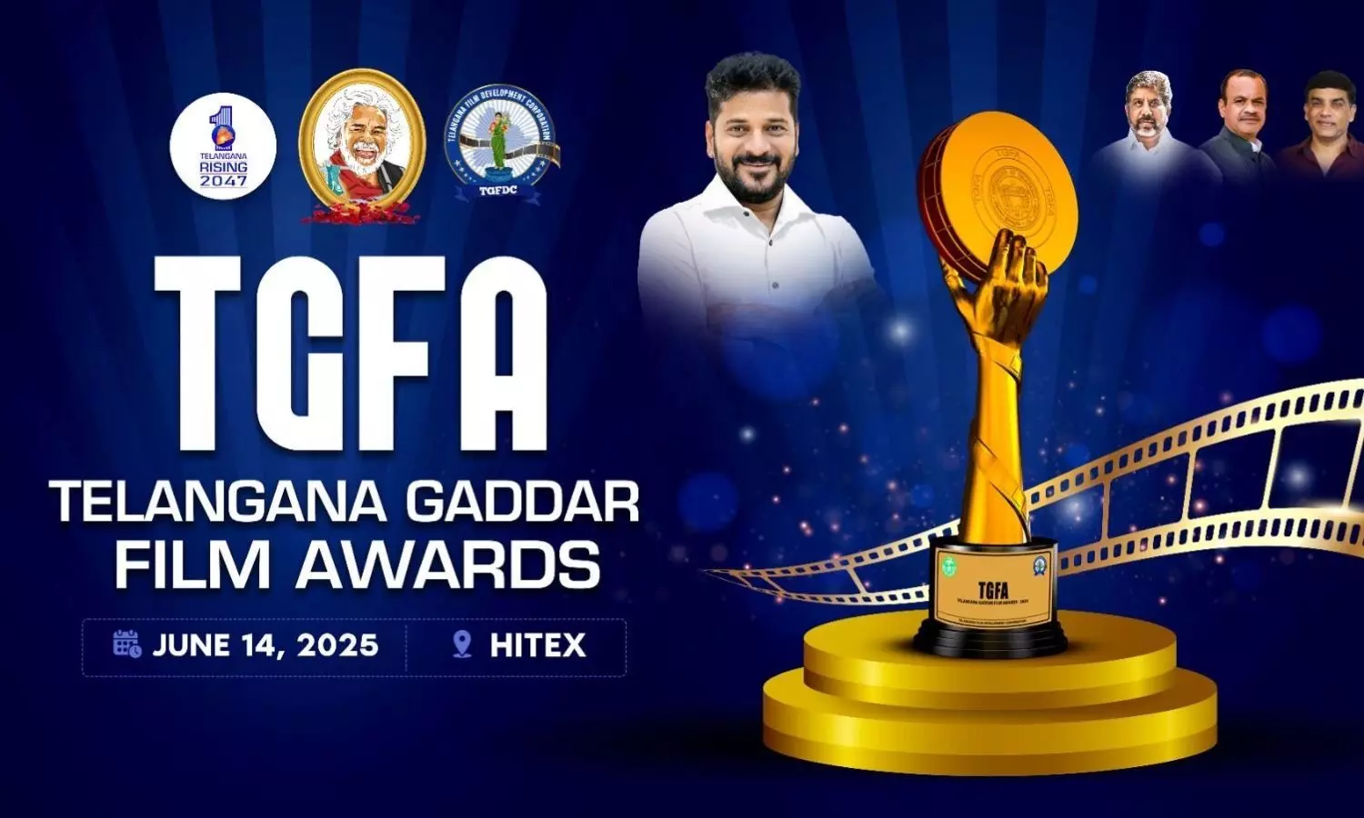 Telangana Gaddar Film Awards to Take Place at Hitex on June 14