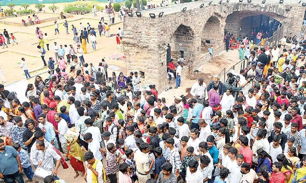 Thousands gather at Golkonda Fort for Bonalu festival