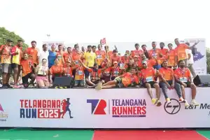 Thousands join together for a fitness celebration