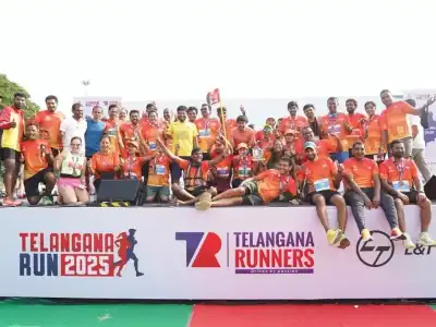 Thousands join together for a fitness celebration