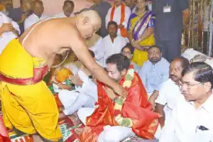 Union Minister attends Brahmotsavam festival for Lord Balaji