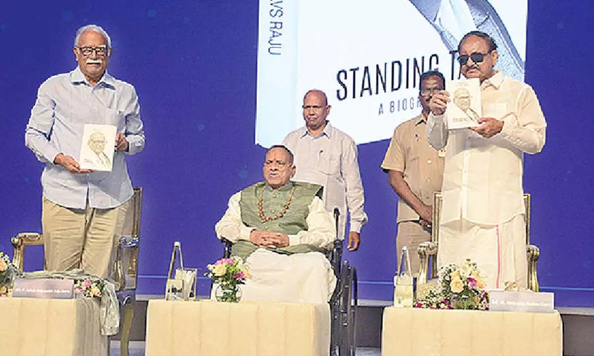 Venkaiah Naidu unveils Dr AVS Raju’s biography